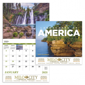 Landscapes of America Wall Calendar - Stapled